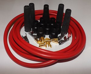 Ignition wiring sets. . 4 Cyl. push fit red HT